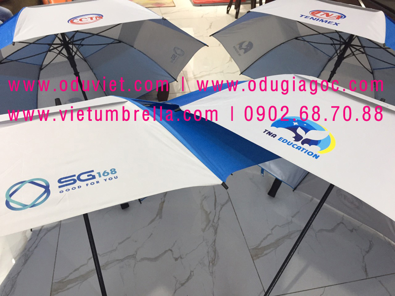 xưởng sản xuất ô dù cầm tay in logo quảng cáo